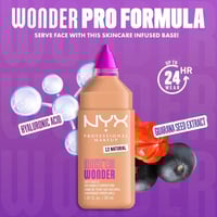 NYX Pro Makeup Make'em Wonder Soft Matte Buildable Foundation 12 Natural 30ml