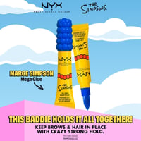 NYX Pro Makeup The Simpsons أداة تصفيف الحواجب والشعر 2 في 1 01 شفاف 7 مل