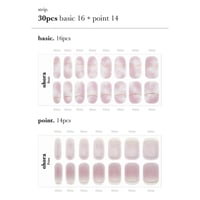 Ohora Semi Cured Gel Nail Strips N Blooming Mauve x30