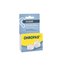 Ohropax Clear Silicone Earplugs x6