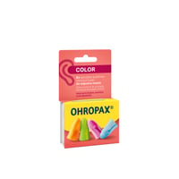 Ohropax سدادات أذن داخلية من الإسفنج الناعم، ملونة، 8 قطع
