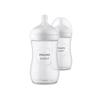 Philips Avent Natural Response Baby Plastic Bottle 1m+ 260ml x2