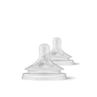 Philips Avent Natural Response Baby Bottle Silicone Nipple Flow 6 Thick Feed x2