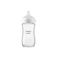 Philips Avent Natural Response Pure Glass Baby Bottle 3-6m 240ml