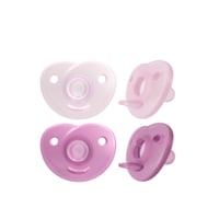 Philips Avent Soothie Silicone Pacifier 0-6m Pink x2