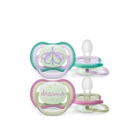Philips Avent Ultra Air Night-Time Pacifier 0-6m x2