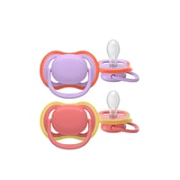 Philips Avent Ultra Air Pacifier 18m+ Lilac/Salmon x2