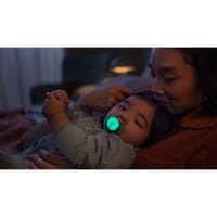 Philips Avent Ultra Soft Nighttime Pacifier 6-18m Girl x2
