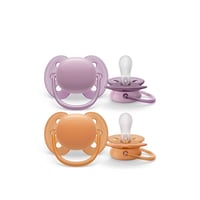 Philips Avent Ultra Soft Pacifier 6-18m Purple/Orange x2