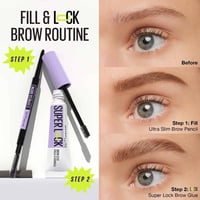 Maybelline Super Lock Tinted Brow Glue 264 Black 7ml