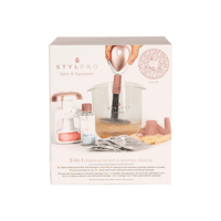 STYLPRO Spin & Squeeze 2-In-1 Makeup Brush & Sponge Cleaner Set