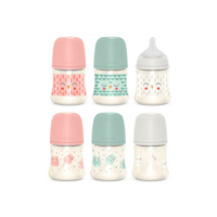 Suavinex Premium Bonhomia Plastic Bottle 3 Position Flow S Silicone Nipple +0m 150ml x1 (5.07fl oz)