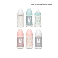Suavinex Premium Plastic Bottle 3 Position Silicone Nipple +0m 270ml x1 (9.13fl oz)