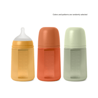 Suavinex Selection SX Pro Anti-Colic Silicone Bottle Medium Flow +3m Intense Colors 240ml