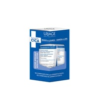 Uriage Bariéderm-CICA Insulating Repairing Hand Cream 50ml + Bariéderm-CICA Protecting Lip Balm 15ml