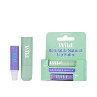 Wild Refillable Natural Lip Balm Coconut & Vanilla 4.5g