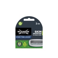 Wilkinson Sword Hydro Trim & Shave Skin Protection for Body & Balls Replacement Razor Blades x3