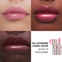 Yves Saint Laurent Loveshine Candy Glow Sheer-Shine Color & Care Lip Balm 1B Pink Sunrise 3.1g