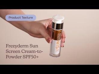 Frezyderm Sun Screen Cream-to-Powder SPF50+ Texture | Care to Beauty