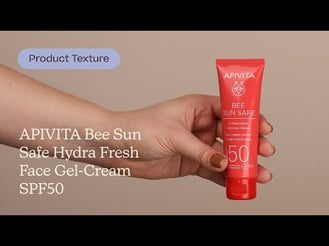 APIVITA Bee Sun Safe Hydra Fresh Face Gel-Cream SPF50 Texture | Care to Beauty