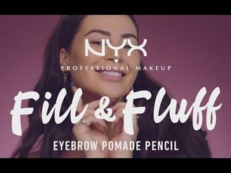 NYX Professional Makeup Fill & Fluff Eyebrow Pomade Pencil with @ccclarkebeauty