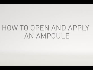 Skincare - How to open and apply an ampoule