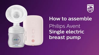 How to Assemble Philips Avent Single Electric Breast Pump SCF395/11