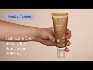 Heliocare 360º Body Glow Sunscreen SPF50+ Texture | Care to Beauty