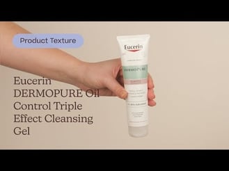 Eucerin DERMOPURE Oil Control Triple Effect Cleansing Gel Texture | Care to Beauty