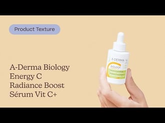A-Derma Biology Energy C Radiance Boost Sérum Vit C+ Texture | Care to Beauty
