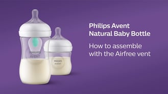 How to assemble the Philips Avent Natural Response bottle with AirFree vent