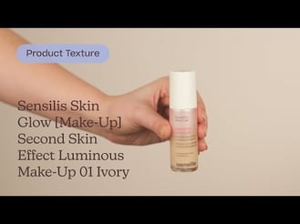 Sensilis Skin Glow [Make-Up] Second Skin Effect Luminous Make-Up 01 Ivory Texture | Care to Beauty