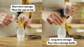 Silicon Breast Milk Collector: step-by-step instructions | Medela | How-To Use