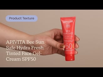 APIVITA Bee Sun Safe Hydra Fresh Tinted Face Gel-Cream SPF50 Texture | Care to Beauty