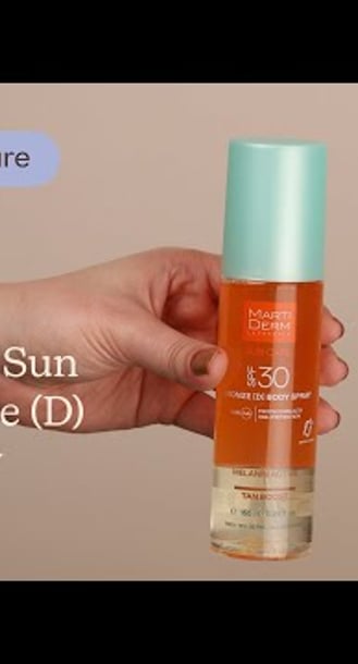 Martiderm Sun Care Bronze (D) Body Spray SPF30 Texture | Care to Beauty