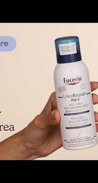 Eucerin UreaRepair Plus 10% Urea Foot Foam Texture | Care to Beauty