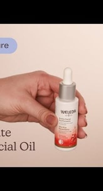 Weleda Pomegranate Firming Facial Oil Texture | Care to Beauty