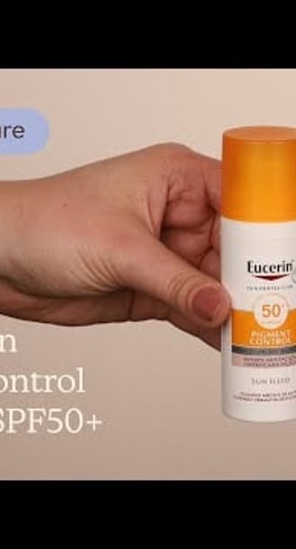 Eucerin Sun Pigment Control Sun Fluid SPF50+ Texture | Care to Beauty