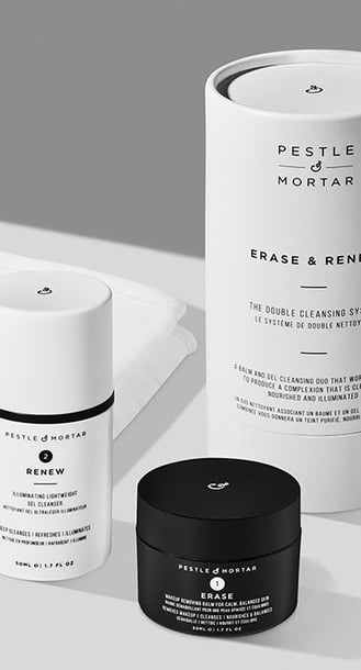 Erase & Renew Cleansers - The Double Cleanse System - Pestle & Mortar