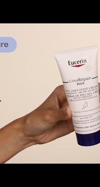 Eucerin UreaRepair Plus Foot Cream 10% Urea Texture | Care to Beauty