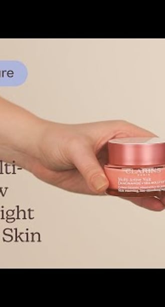 Clarins Multi-Active Glow Boosting Night Cream Dry Skin Texture | Care to Beauty