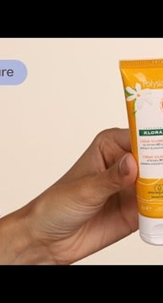 Klorane Polysianes Sublime Sun Cream SPF50+ Texture | Care to Beauty