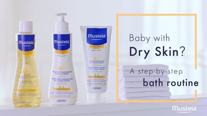 Mustela 2in1 cleansing gel soap free body and hair for baby 200ml - Lyskin