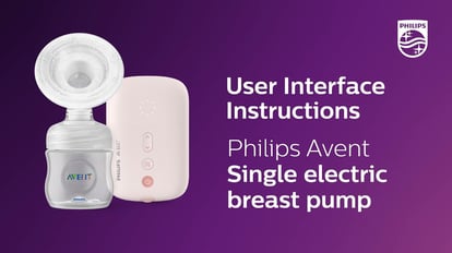 Philips Avent Electric Breast Pumps SCF395/11 and SCF397/11 User Interface