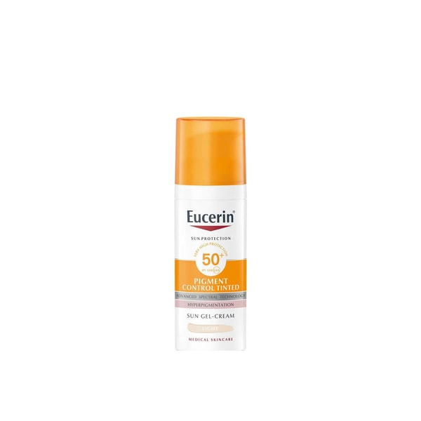 Eucerin Sun Pigment Control Sun Tinted Gel-Cream Sunscreen SPF50+ Light 50ml (1.69floz)