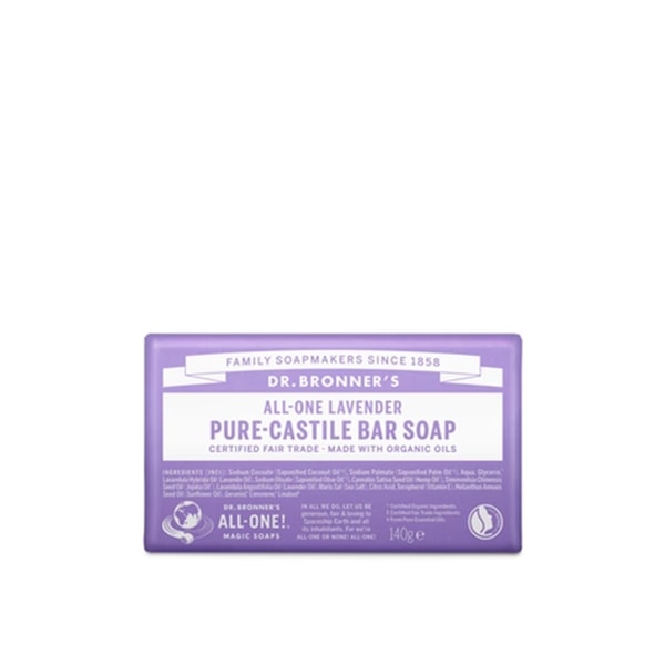 Dr. Bronner's All-One Pure-Castile Bar Soap Lavender 140g