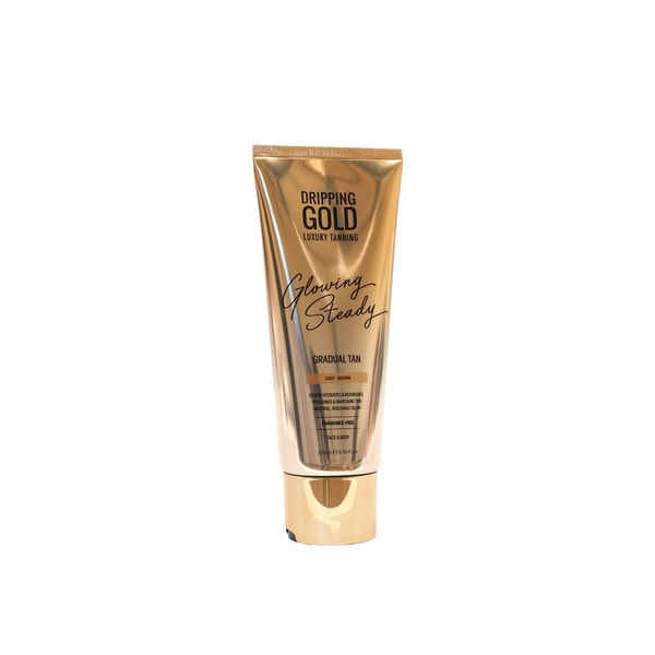Dripping Gold Luxury Tanning Glowing Steady Gradual Tan Light-Medium 200ml (6.76floz)