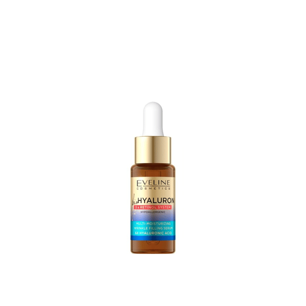 Eveline Cosmetics BioHyaluron 3x Retinol System Multi-Moisturizing Wrinkle Filling Serum 18ml (0.63floz)