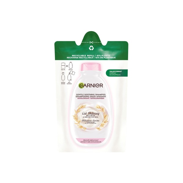 Garnier Ultimate Blends Delicate Oat Shampoo Refill 250ml (8.45floz)