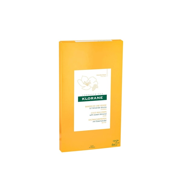 Klorane Cold Wax Strips with Sweet Almond for Legs